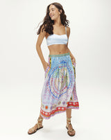 Vanessa Runic Whisper Printed Skirt