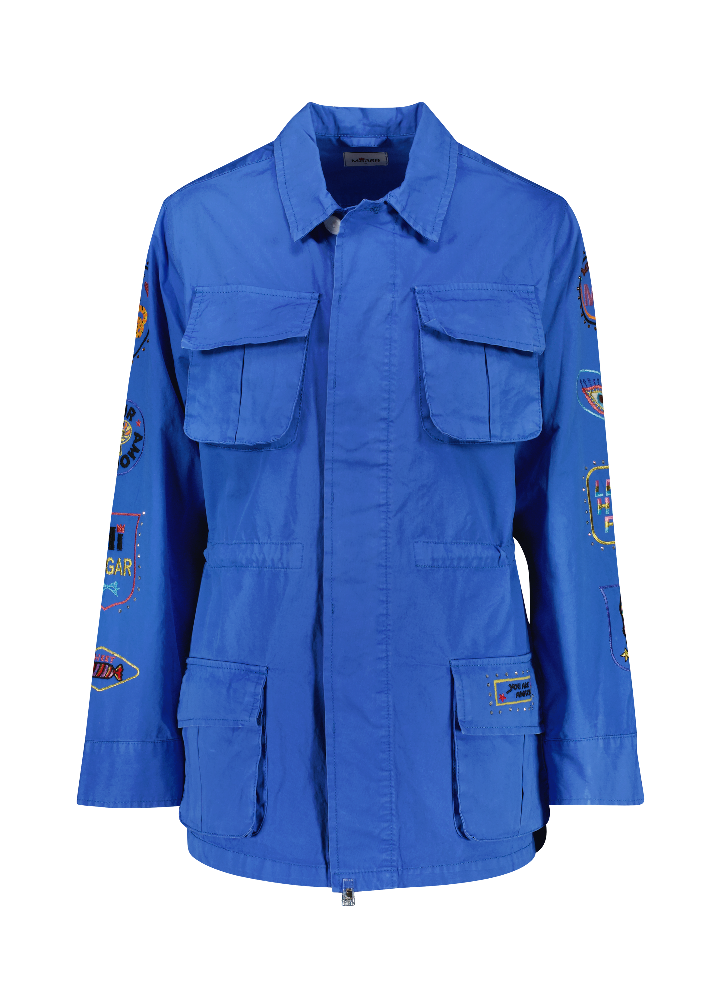 Sloane Utility Blue Embroidery Jacket