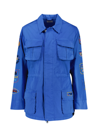 Sloane Utility Blue Embroidery Jacket