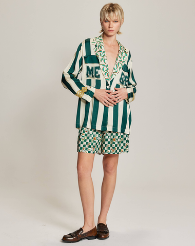 Audrey Sporty Jade Collar Jacket