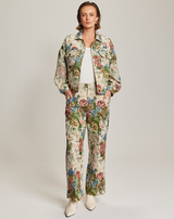 Noelle Rose Red Jacquard Jacket