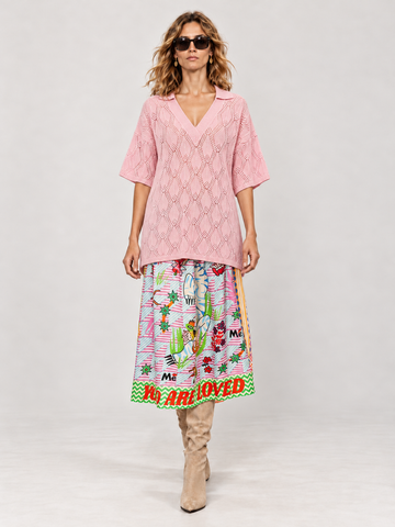 Vanessa Tiger Printed Midi Skirt