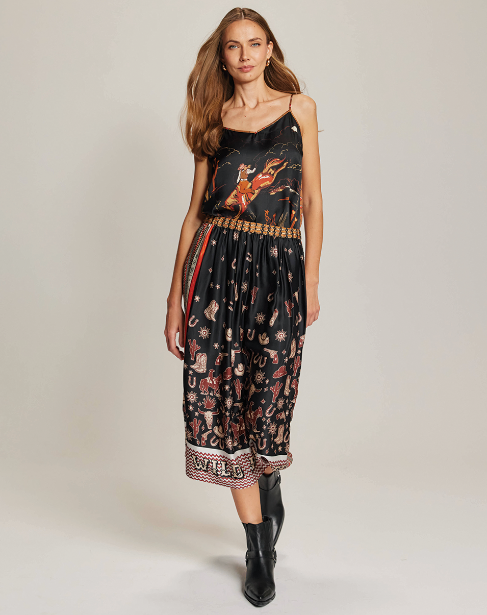 Vanessa Rodeo Midi Skirt – Me369