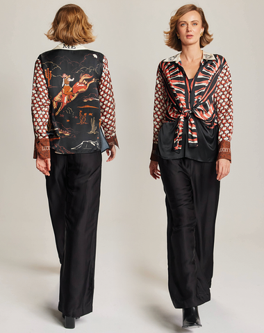 Savannah Wide Black Pants
