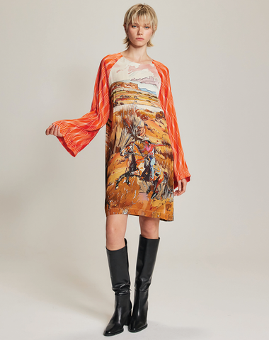 Alani Rodeo Neck Mini Dress