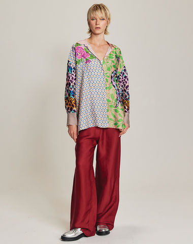 Savannah Wide Cranberry Pants