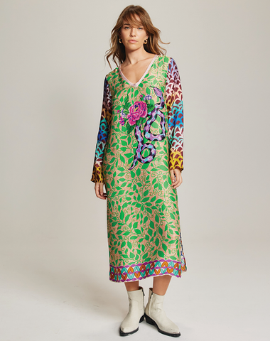 Violet Shipibo T Neck Dress