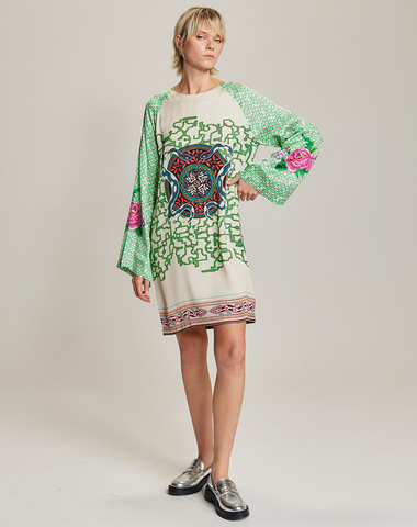 Alani Shipibo Neck Mini Dress