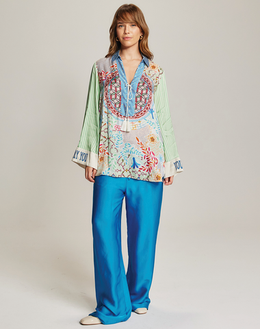 Mia Shipibo String Tie Blouse