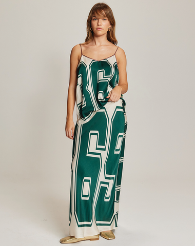 Blakely Sporty Jade Slip Skirt