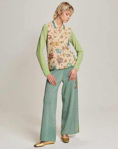Serenity Sporty Jade Button Shirt