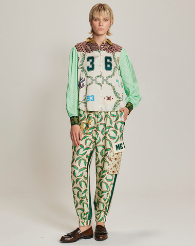 Grace Sporty Jade Cropped Shirt