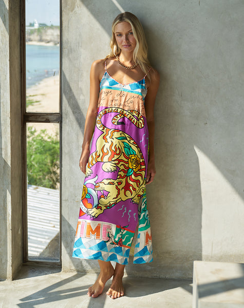 ミストレアス　Bicolor Strap Camisole Dress ミストレアス Bicolor Strap Camisole Dress Bicolor Strap