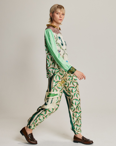 Gianna Sporty Jade Cargo Pants