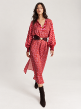 Breeza Red Aura Dress