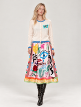 Alexa Tattoo Printed Skirt