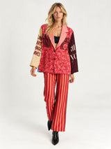 Audrey Red Aura Collar Jacket