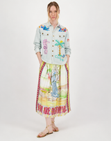 Vanessa Venus Printed Midi Skirt