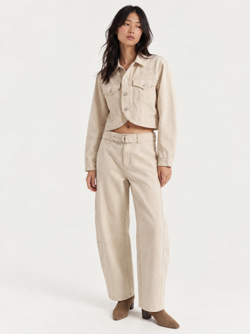 Cosmic Natural Belted Pants