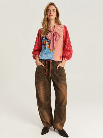 Jono Brown Tapered Denim Pants