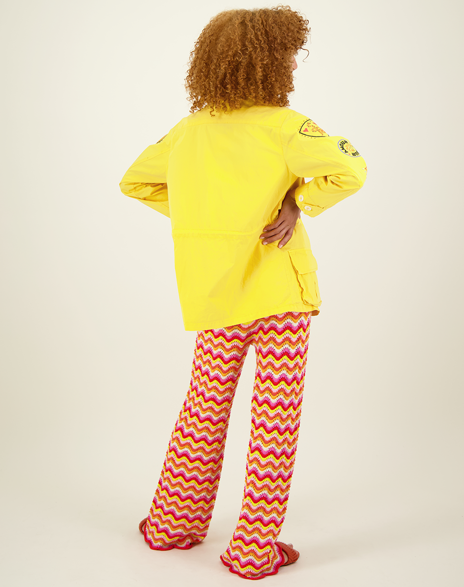Sloane Utility Yellow Embroidery Jacket