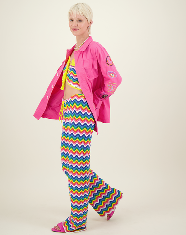 Brianna Colorful Crochet Pants