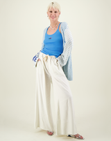 Ariel Natural Wide Leg Linen Pants