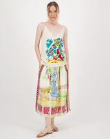 Vanessa Venus Printed Midi Skirt