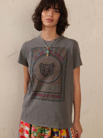 Molly Tiger Charcoal T-Shirt