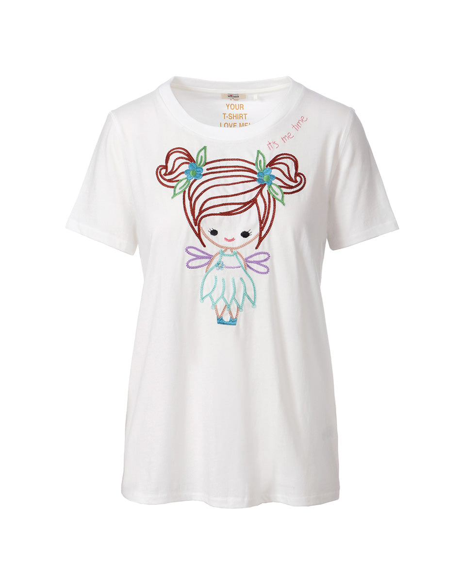 Willow Doll Embroidered T-Shirt