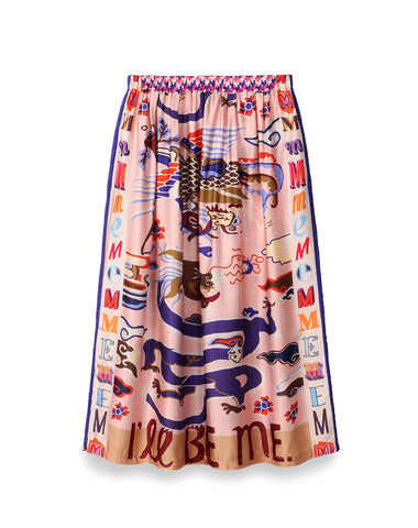 Joy Dragon Printed Skirt