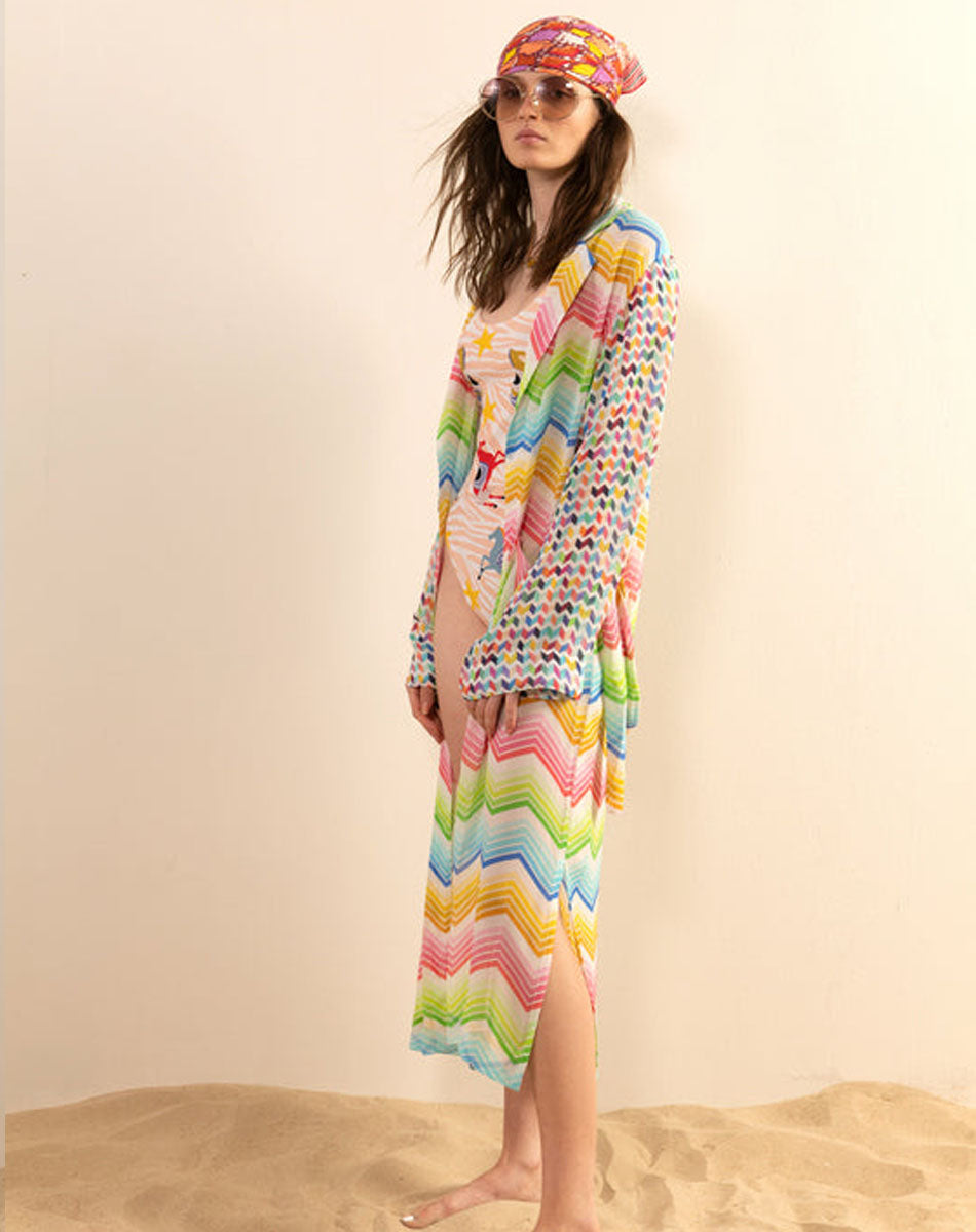 Powder Tropical Toile Kimono Jacket – Daisy Mae Boutique