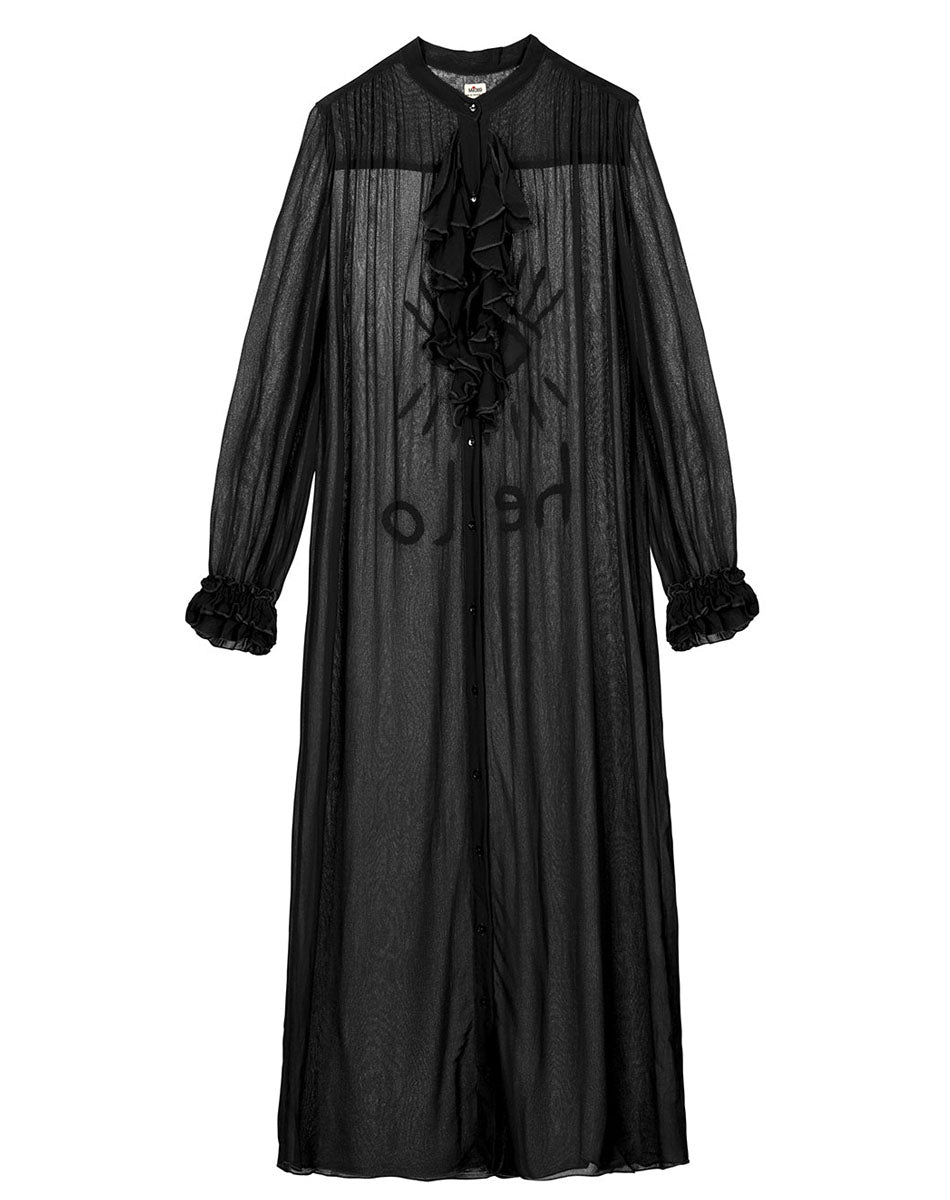 Aria Black Ruffel Dress